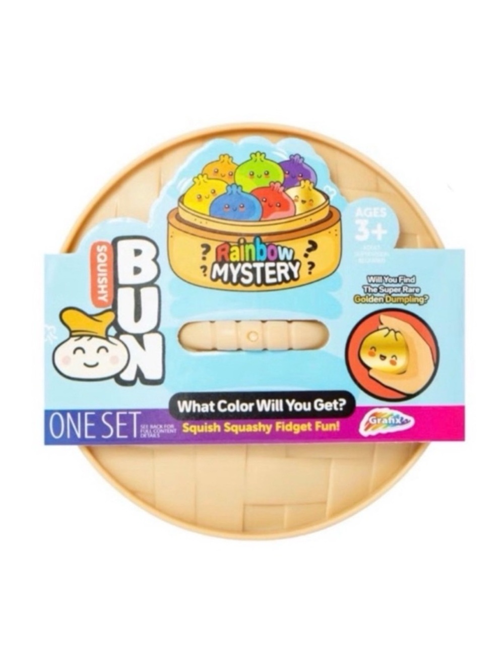 Super Rare! Rainbow Mystery Dumpling Squishy Bun Set